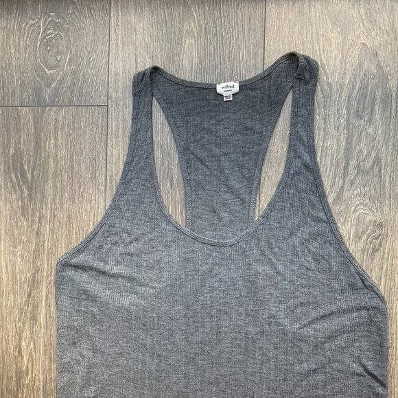 Wilfred Aritzia Women's Tank Top Gray Sleeveless Racerback Lightweight Causal - Picture 8 of 16